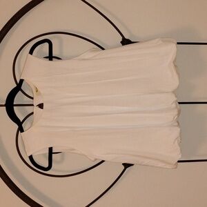 Madewell Sleeveless Crewneck Bubble Top White Size Small NWT